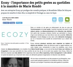 Article Vivre ici